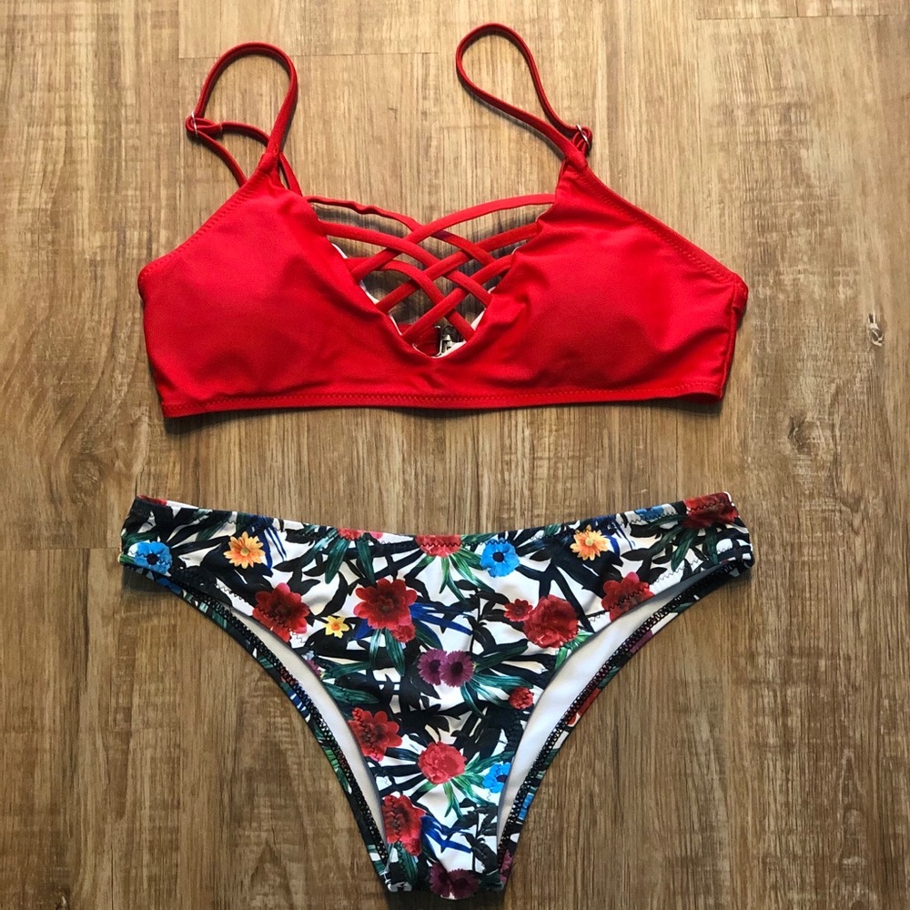 two piece swimsuit